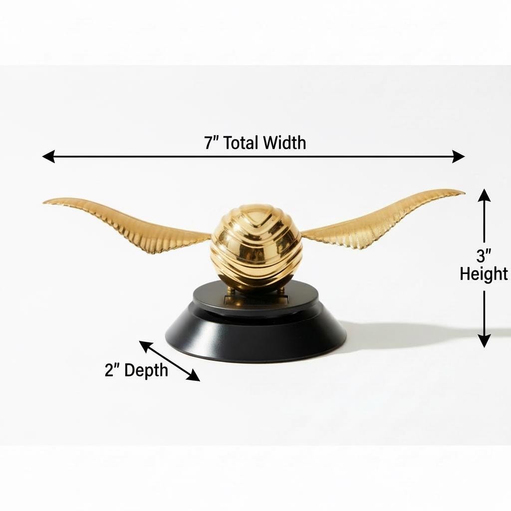 Solar Powered Wizard Car Air Freshener, Moving Wings Dashboard Ornament, Geek Car Accessory Gift for Him, Magical Car Decor, Nerd Gift