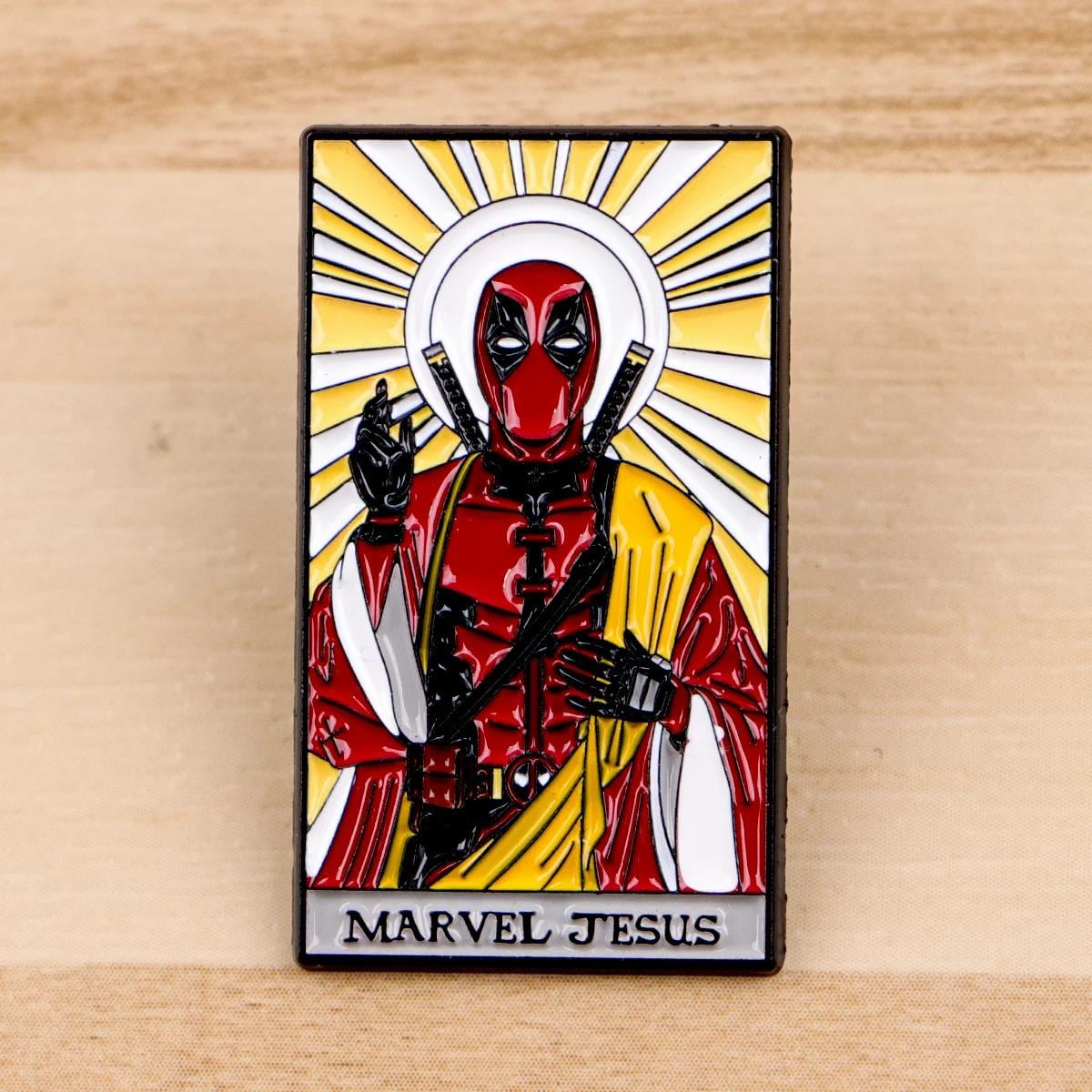 Deadpool as Jesus Parody Enamel Pin