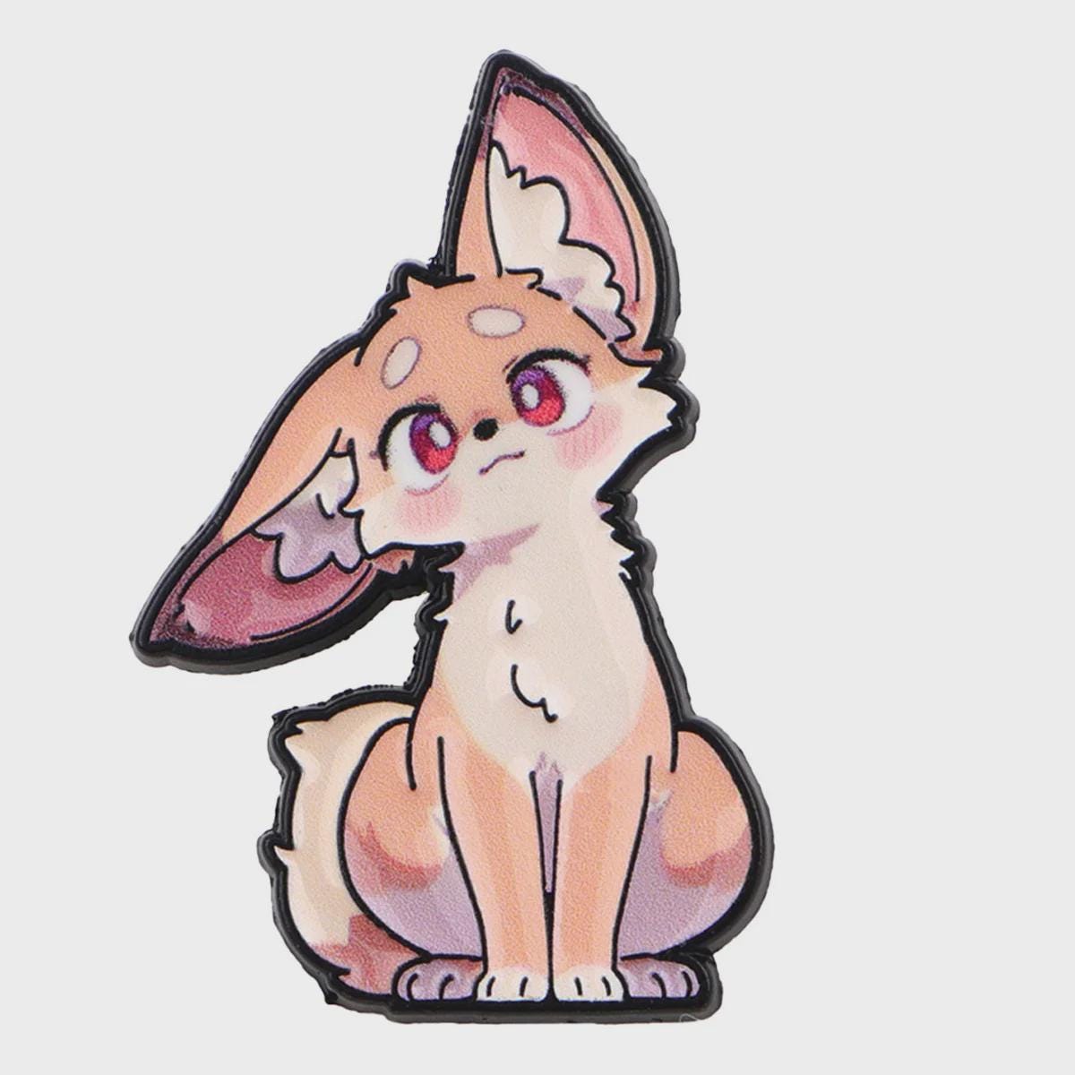 Stained Glass Fox Enamel Pin - Vibrant Red & Orange Lapel Brooch, Woodland Animal Accessory