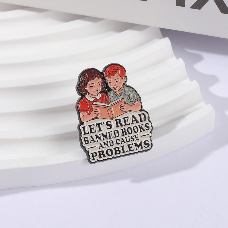 Banned Book Movement Cultural Enamel Pin