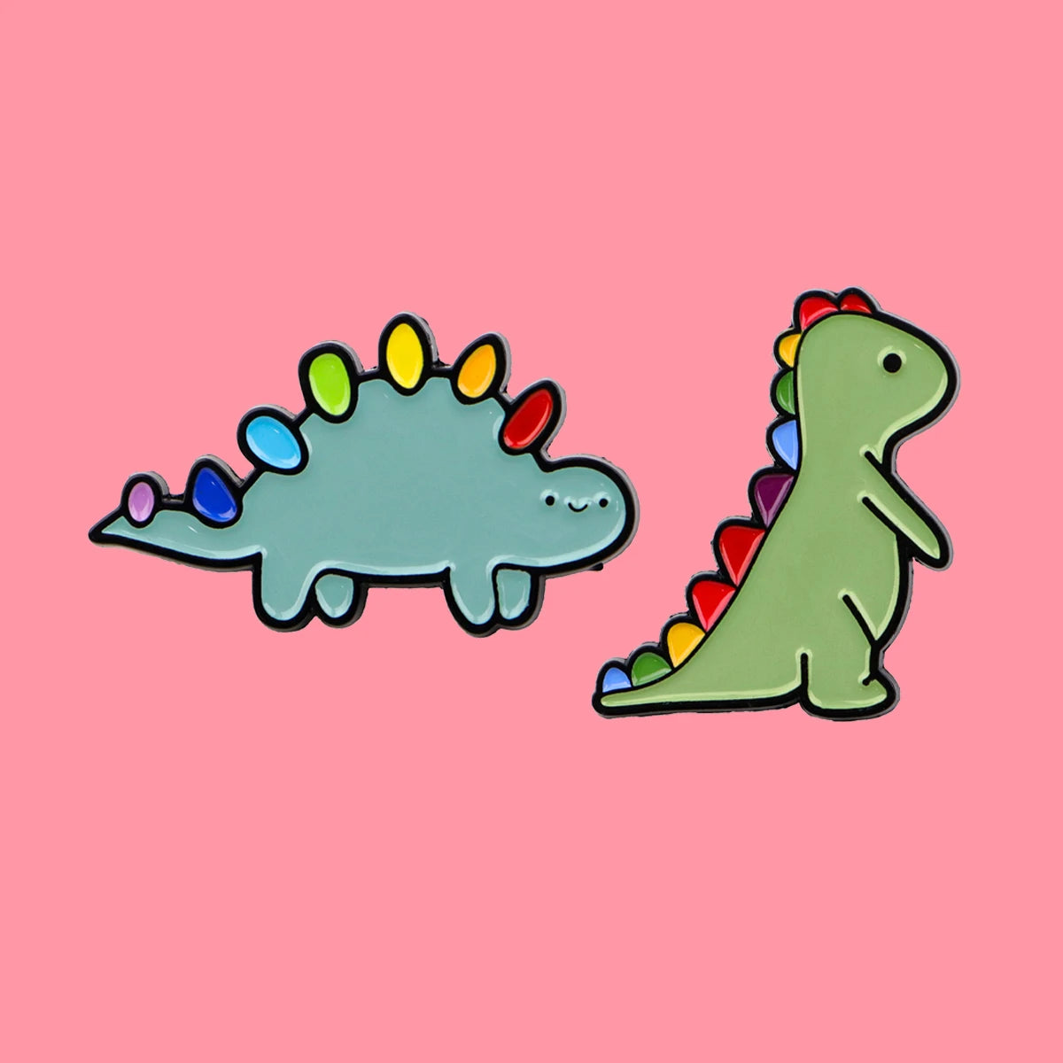 Cute Cartoon Dinosaur Enamel Pins