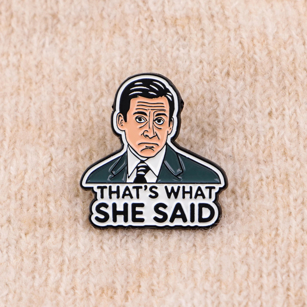 The Office Inspired Enamel Pin Funny Quote