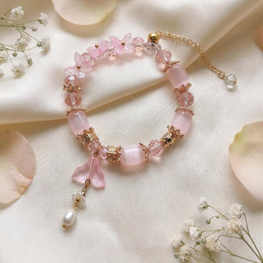 Rose Quartz Bracelet - Love Crystal Bracelet