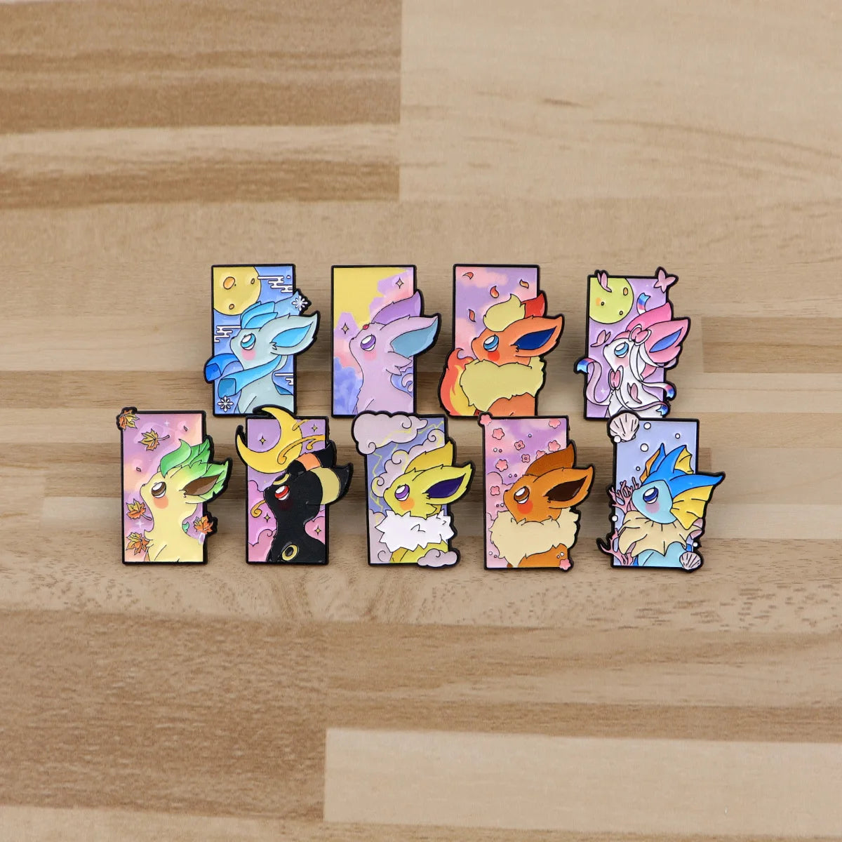 Pokemon Inspired Eevee Evolutions Enamel Pin