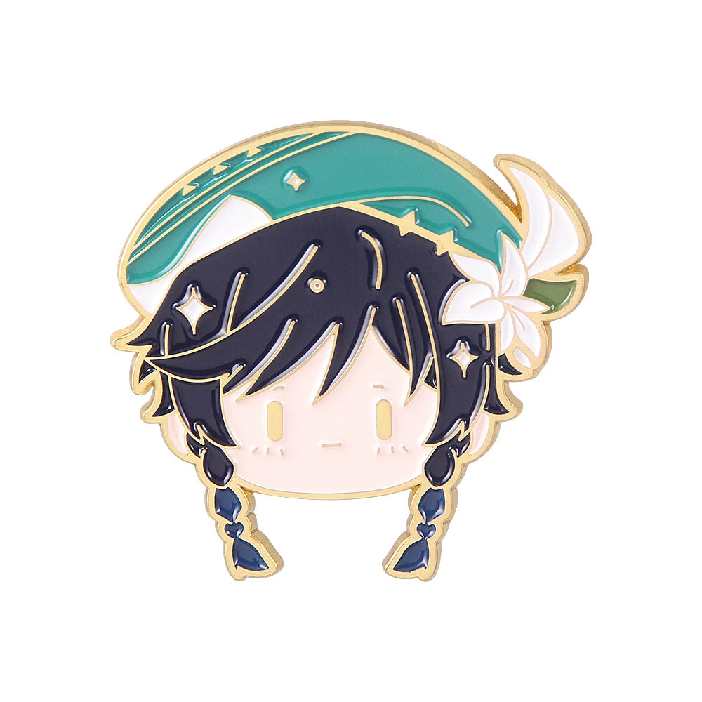 Game Genshin Inspired Enamel Pins