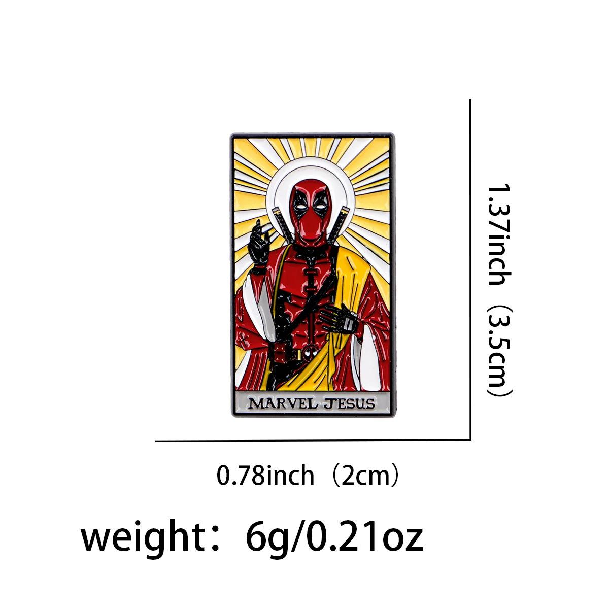 Deadpool as Jesus Parody Enamel Pin