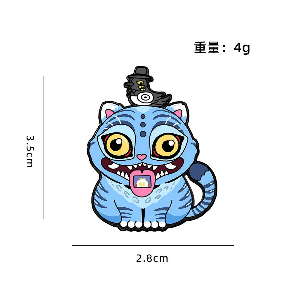 Cute Chibi KPOP Demon Hunters Enamel Pins Metal Badge Brooch for Jewelry Accessory Gifts for Kids Friends