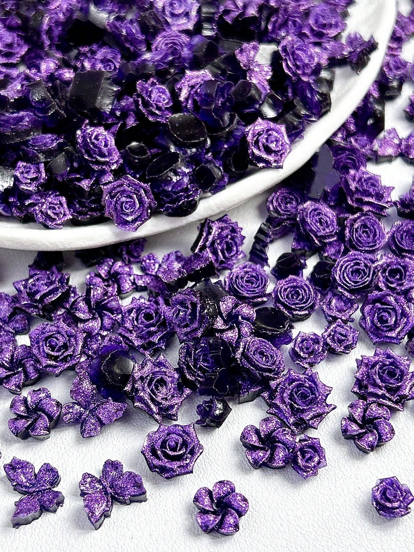 I Buy Myself Flowers | Mixed Flowers Nail Art Charms | 30 PCs