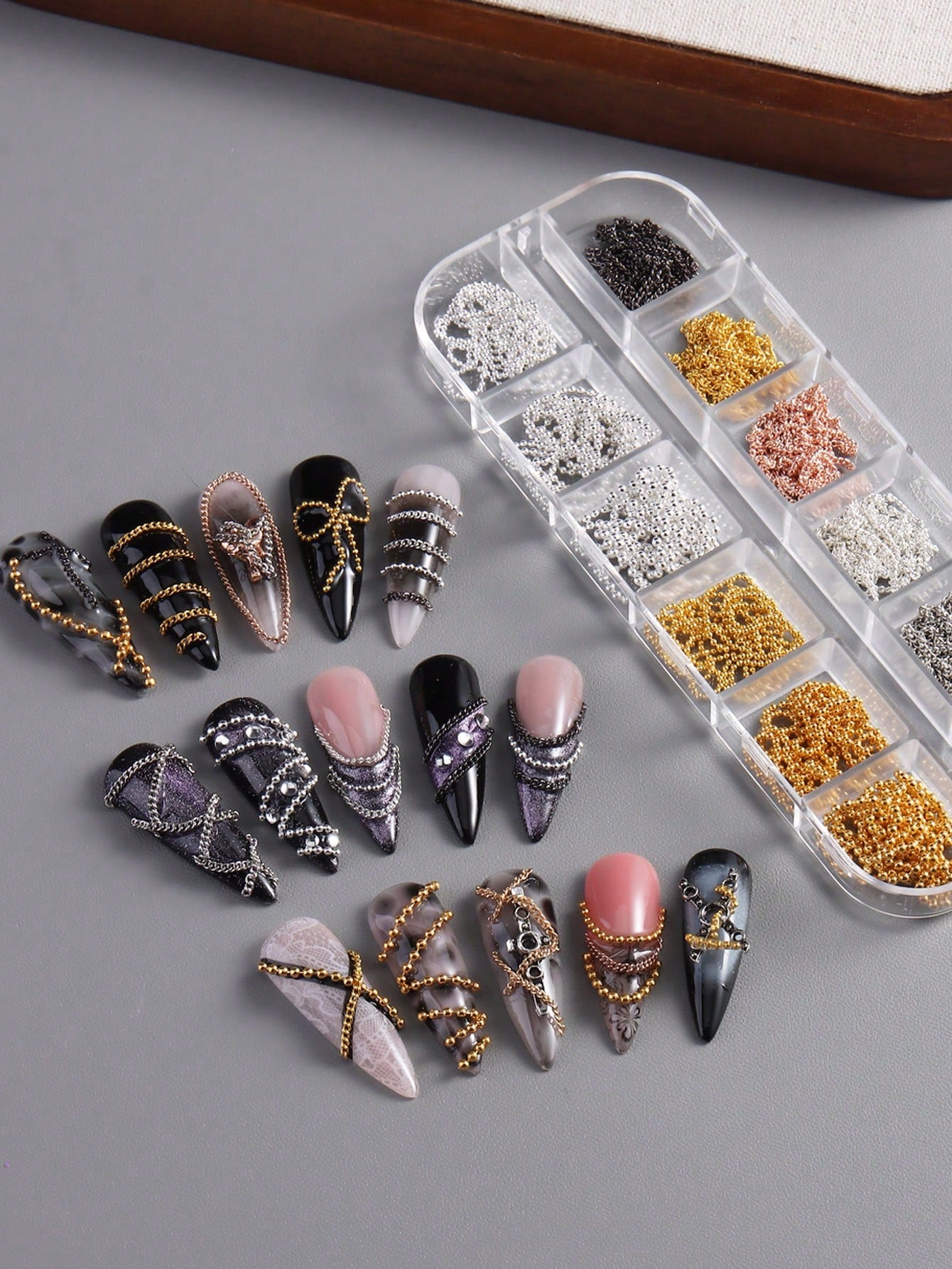 Chain Link Charms | Nail Art Charms | Craft Supplies