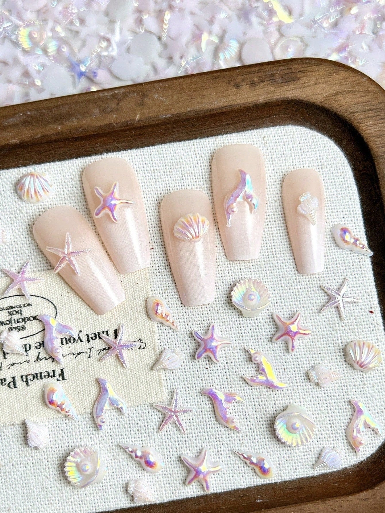 Mermaid Songs Holographic Nail Charms | 30 PCs
