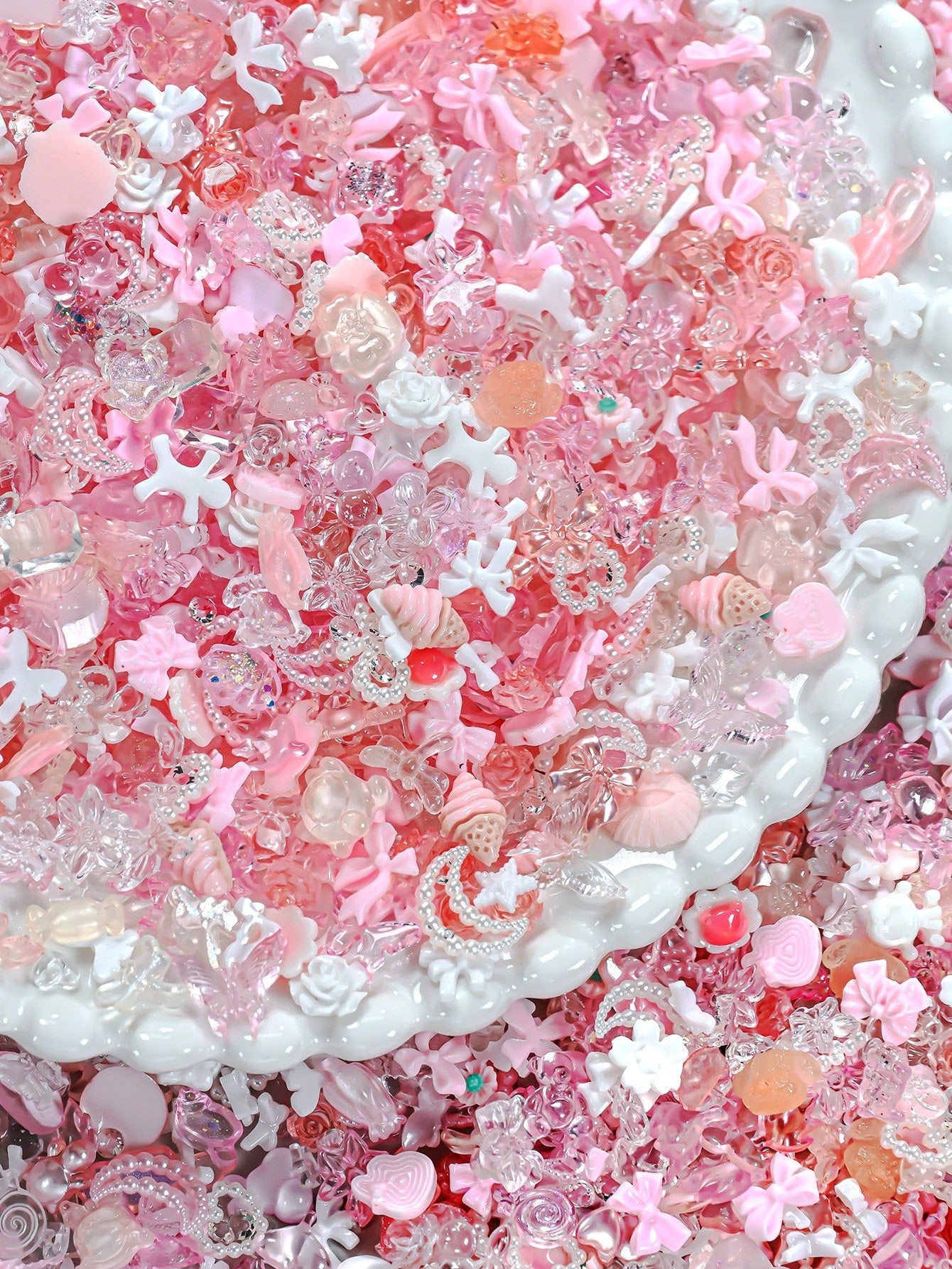 On Wednesdays We Wear Pink Nail Art Charms | Pink Kawaii Nail Charms | 50PCs