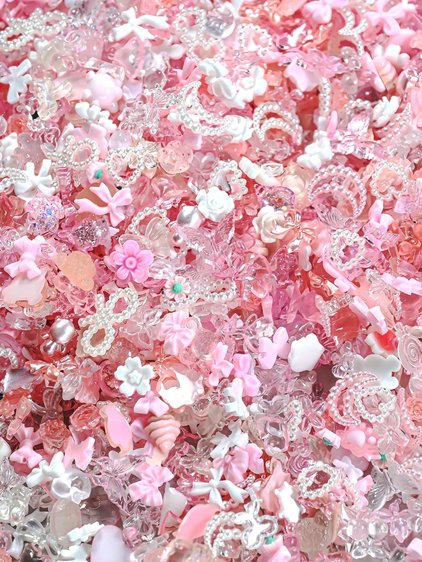 On Wednesdays We Wear Pink Nail Art Charms | Pink Kawaii Nail Charms | 50PCs