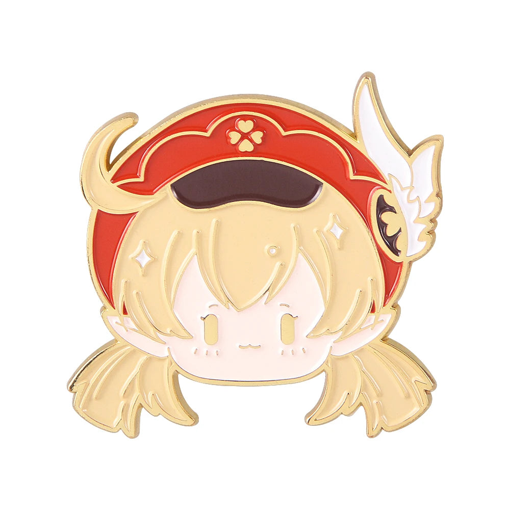 Game Genshin Inspired Enamel Pins
