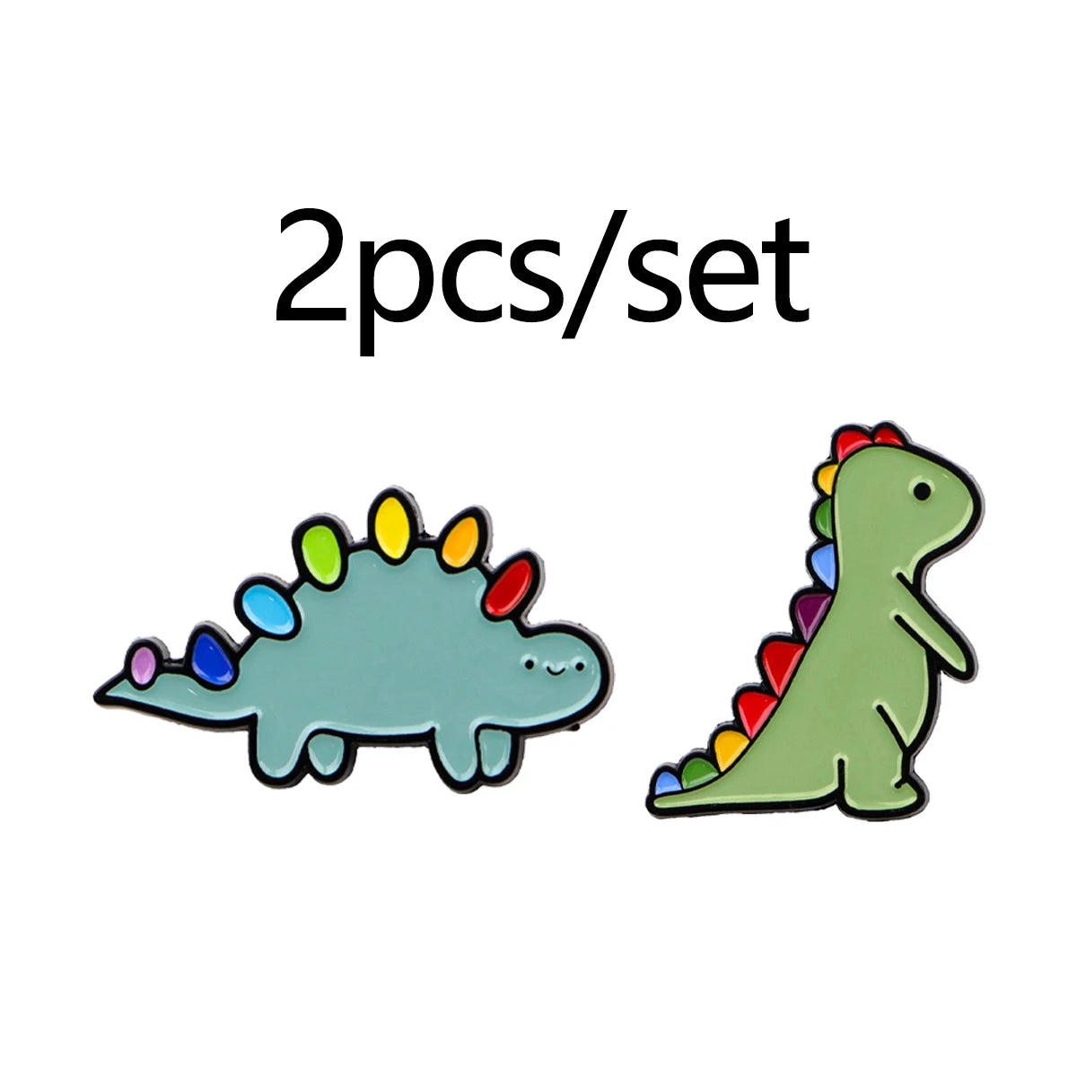Cute Cartoon Dinosaur Enamel Pins