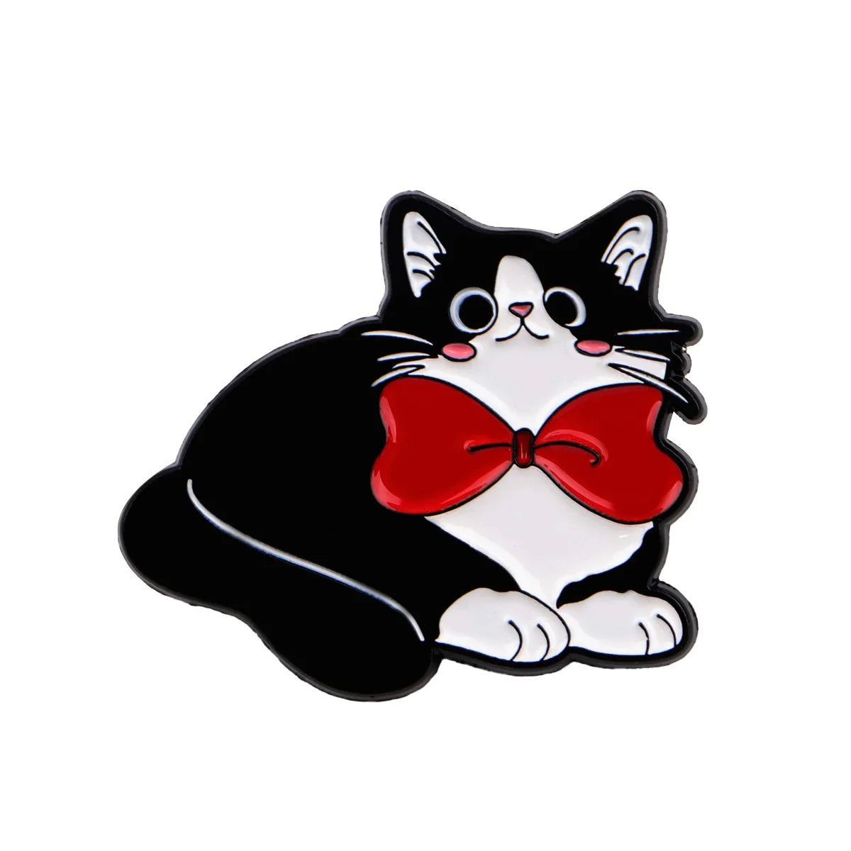 Cute Black Cat Enamel Pin Women's Brooch Cartoon Animals Lapel Pins for Backpacks Jeans Brooches Adorn Jewelry Accessories Gifts