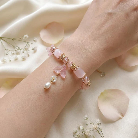 Rose Quartz Bracelet - Love Crystal Bracelet
