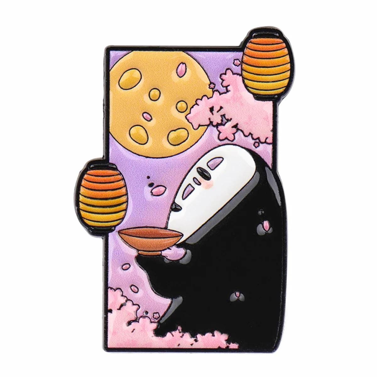 Studio Ghibli Enamel Pins - Totoro, Kiki, No-Face, Haku, Calcifer, Pastel Anime Pins