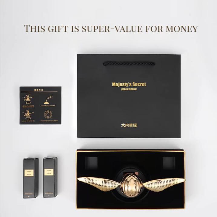 Golden Winged Orb Car Fragrance Diffuser - Magical Air Freshener for Your Ride