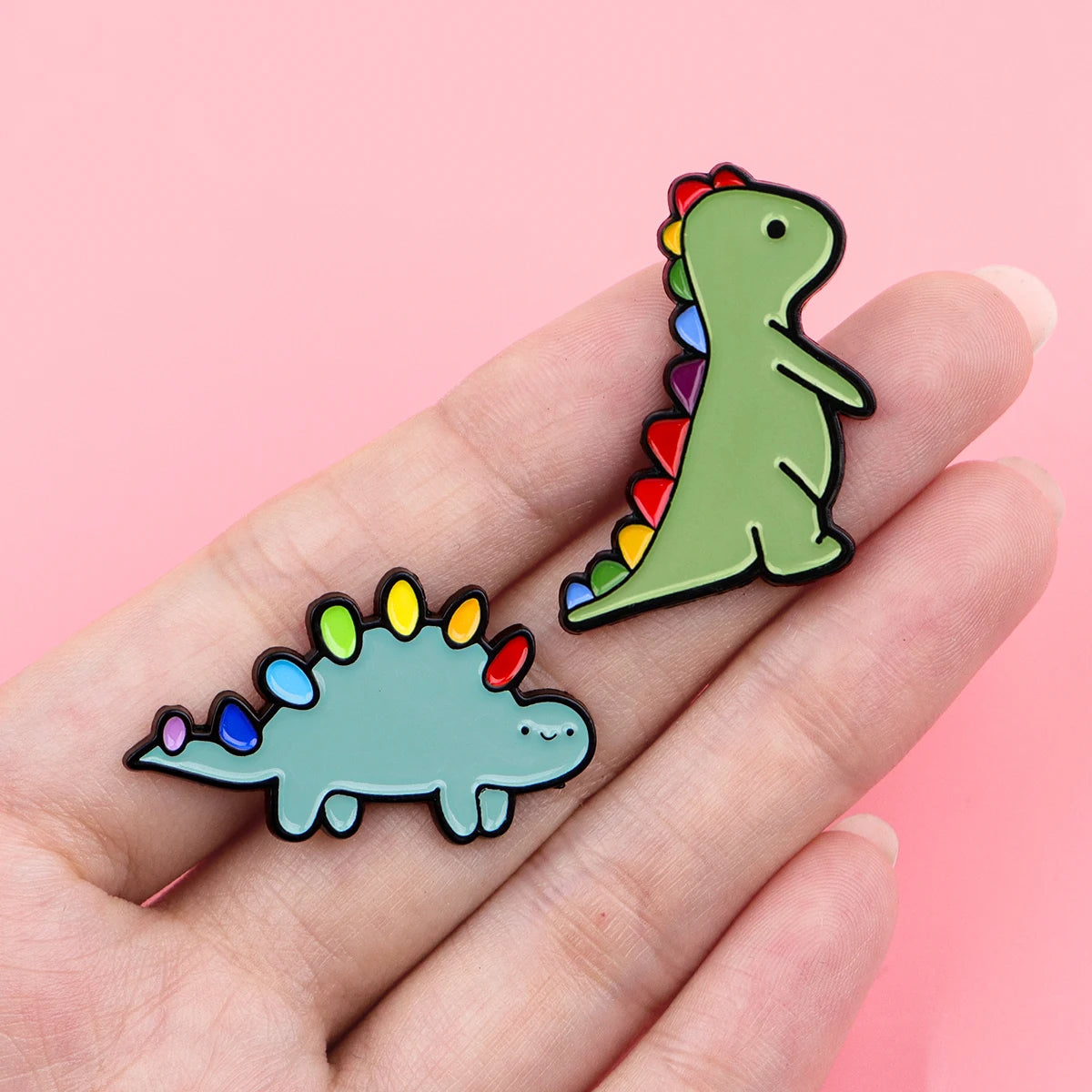 Cute Cartoon Dinosaur Enamel Pins