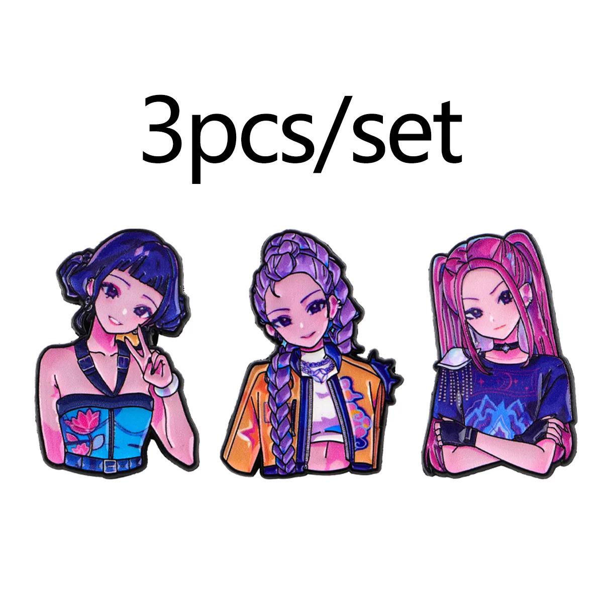 Whimsical Anime & Cartoon Enamel Pins Blue Cats, Soda Pop, Huntax Girls, Detective Bird Buy Individually or Full Set