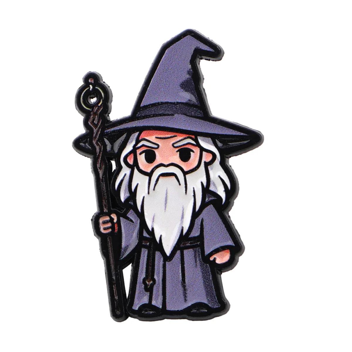 Chibi Lord of the Rings Enamel Lapel Pins - Frodo, Gandalf, Legolas, Aragorn, Gollum