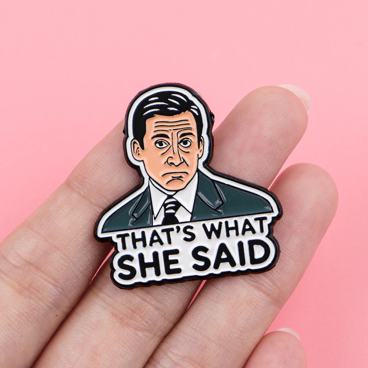 The Office Inspired Enamel Pin Funny Quote
