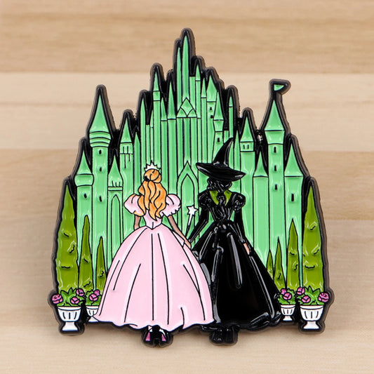 The Wicked Inspired Emerald Sisters Enamel Pin – A Magical Tribute to Friendship