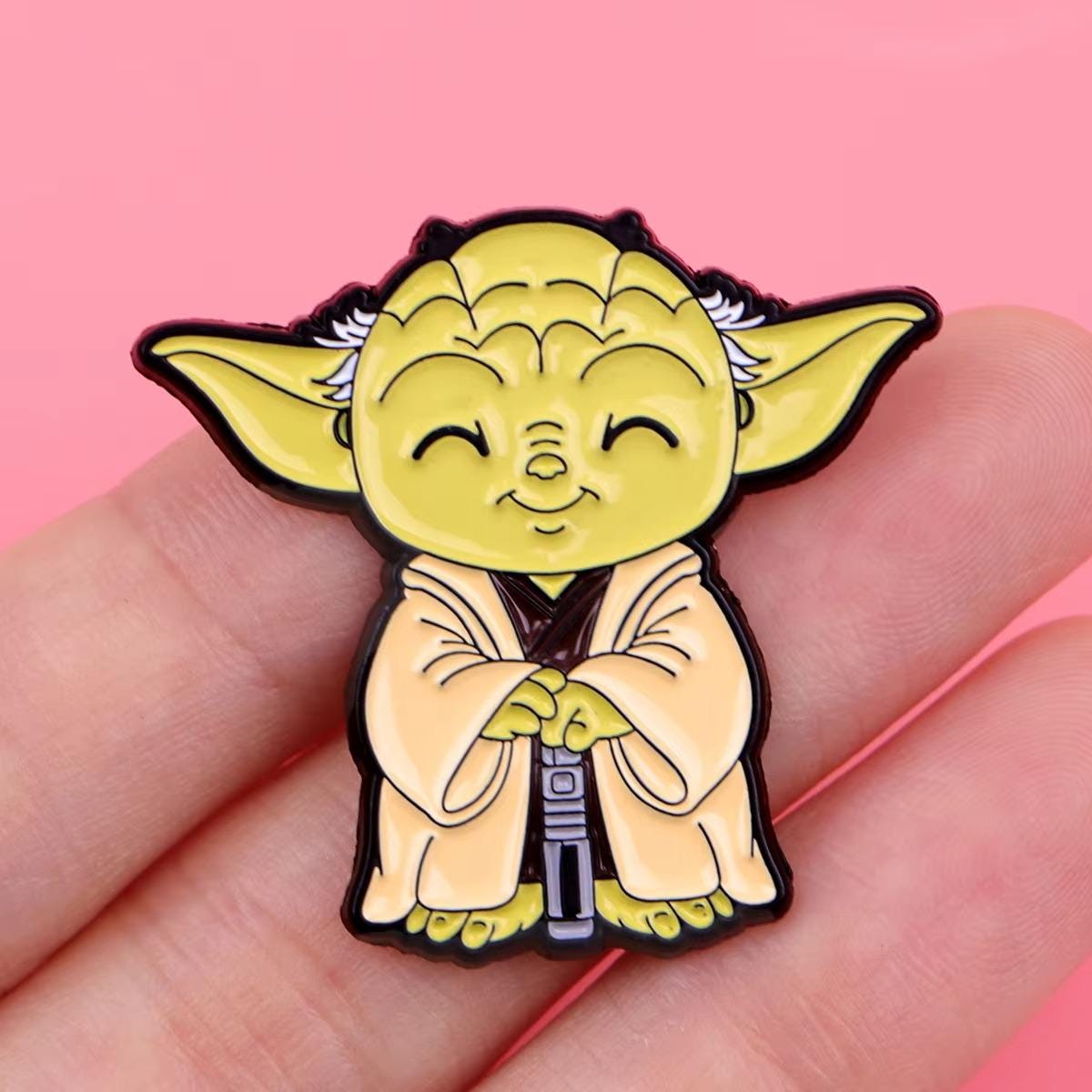 Chibi Star Wars Inspired Enamel Pins Cartoon Jedi, Princess, Droid & Space Characters