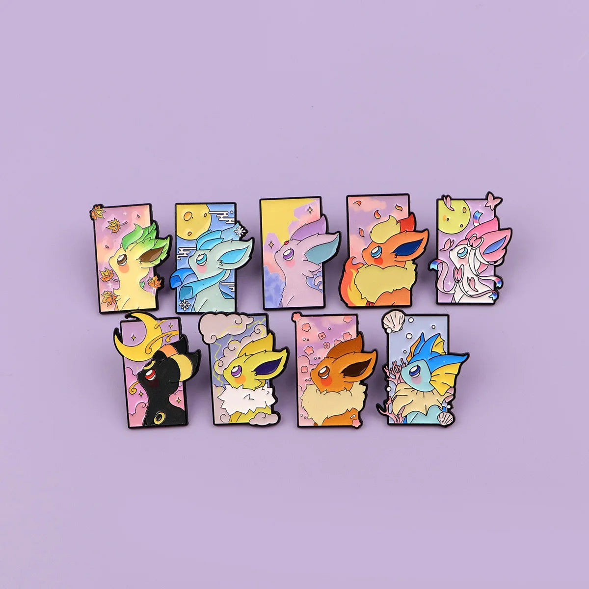 Pokemon Inspired Eevee Evolutions Enamel Pin