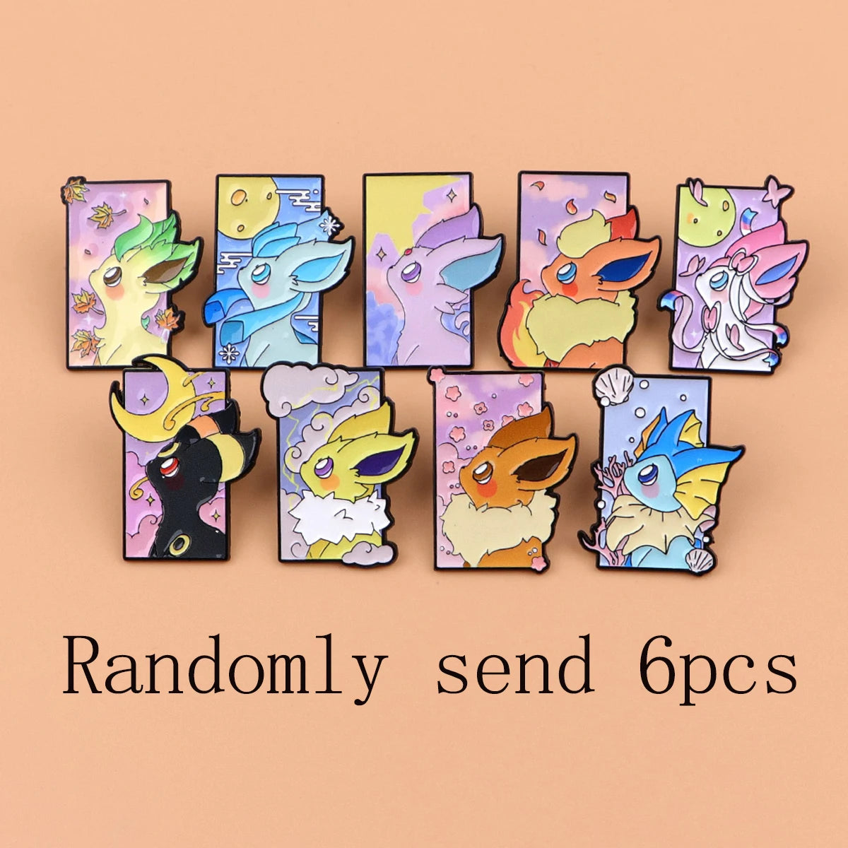 Pokemon Inspired Eevee Evolutions Enamel Pin