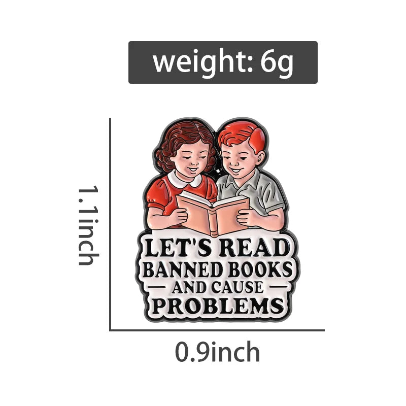 Banned Book Movement Cultural Enamel Pin
