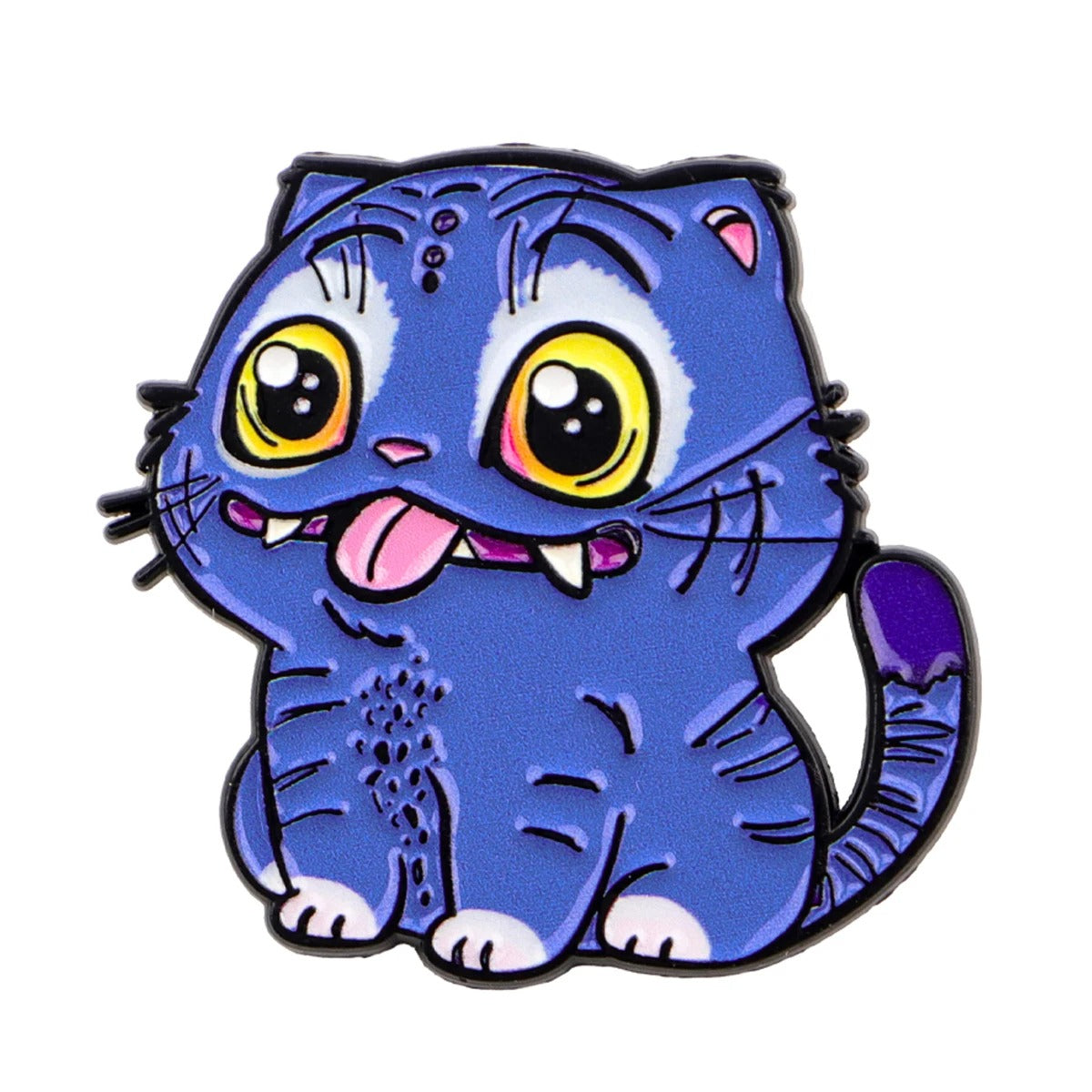 Whimsical Anime & Cartoon Enamel Pins Blue Cats, Soda Pop, Huntax Girls, Detective Bird Buy Individually or Full Set