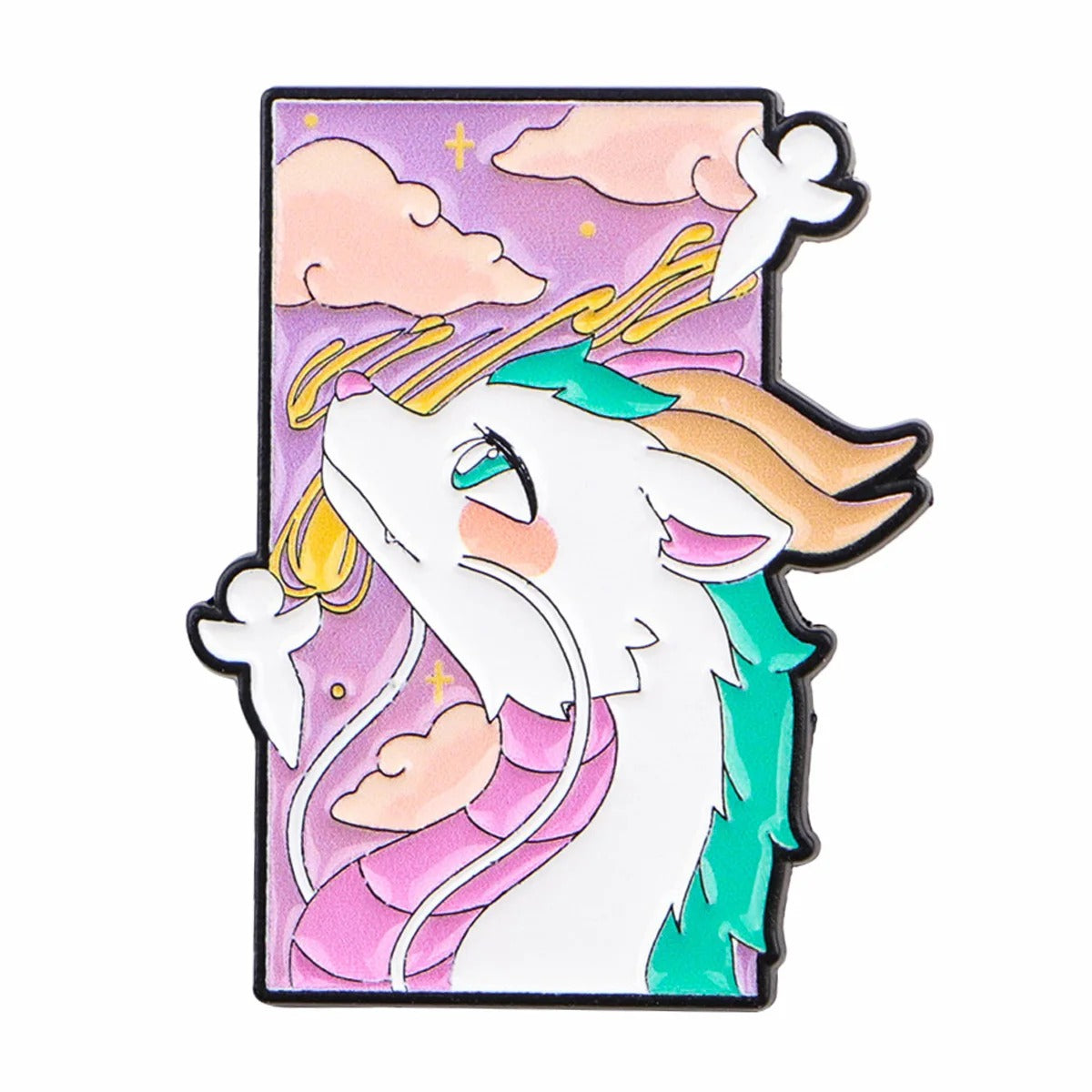 Studio Ghibli Enamel Pins - Totoro, Kiki, No-Face, Haku, Calcifer, Pastel Anime Pins